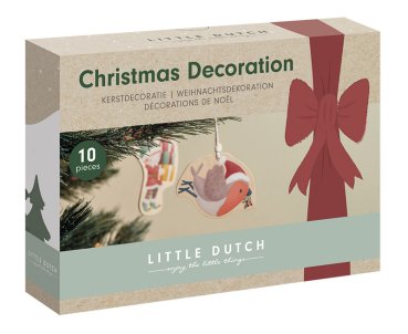 Little Dutch Weihnachtsschmuck aus Holz 10teilig